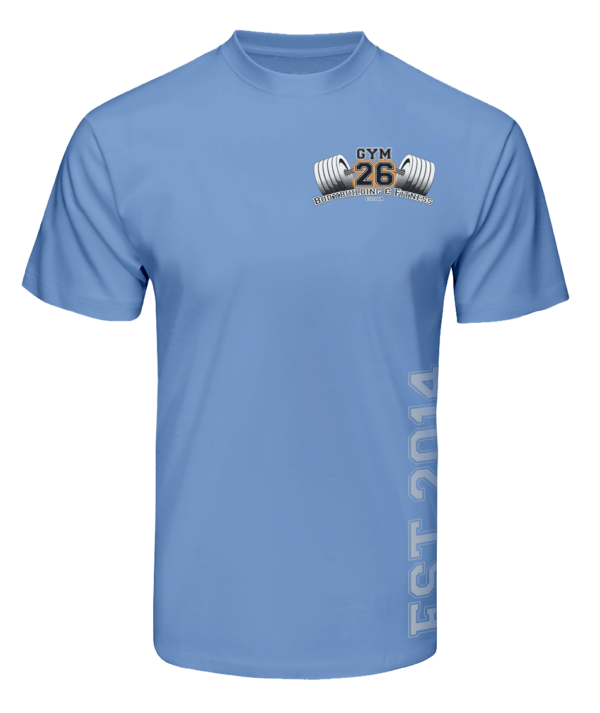 GYM26 T-Shirt - Carolina Blue
