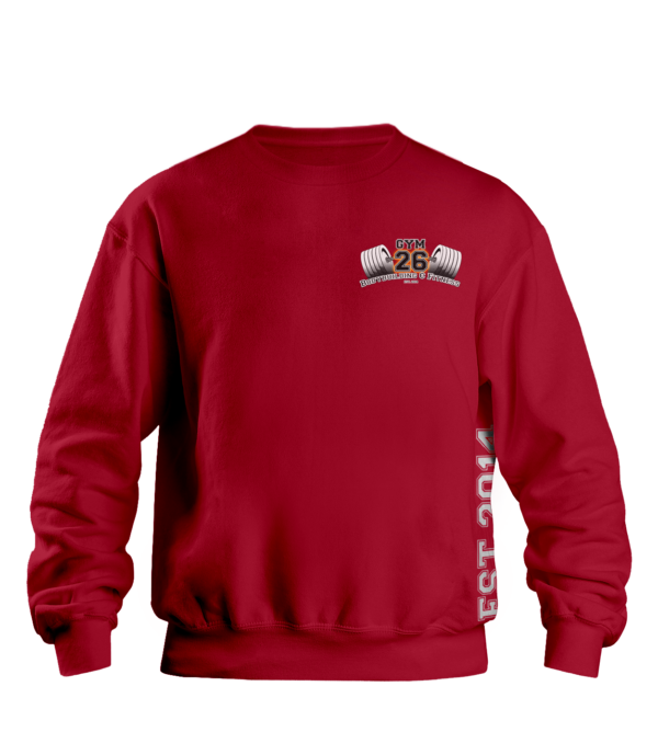GYM26 Sweatshirt - Cherry Red